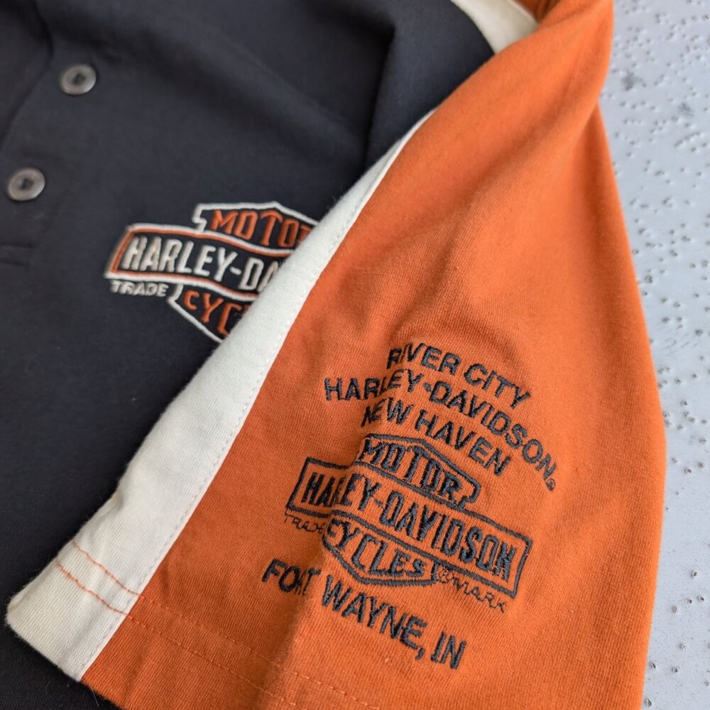 Harley-Davidson Colorblock Short Sleeve Shirt men's size M BNWT - Picture 5 of 7